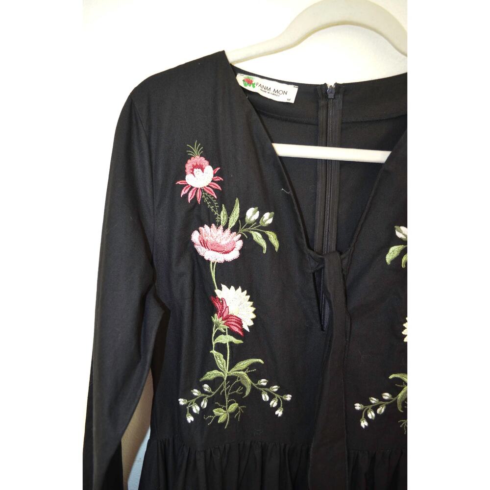 J Crew Floral Smocked Back Tie Shoulder Midi Dress - Picture 6 of 10